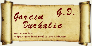 Gorčin Durkalić vizit kartica